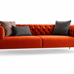 Modern Velvet Chesterfield 2 Seater Couch