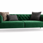 Modern Velvet Chesterfield 2 Seater Couch