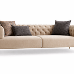 Modern Velvet Chesterfield 2 Seater Couch