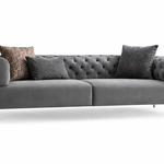 Modern Velvet Chesterfield 2 Seater Couch