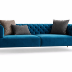 Modern Velvet Chesterfield 2 Seater Couch