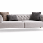 Modern Velvet Chesterfield 2 Seater Couch