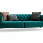 Modern Velvet Chesterfield 2 Seater Couch
