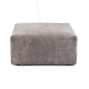 Corduroy  Ottoman- Light Brown