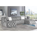 Faraai Velvet U-Shape Chesterfield sofa.