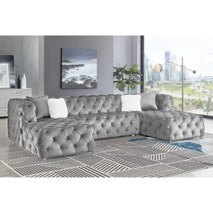 Faraai Velvet U-Shape Chesterfield sofa.