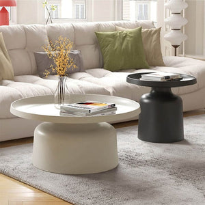 Modern pedestal style coffee table set