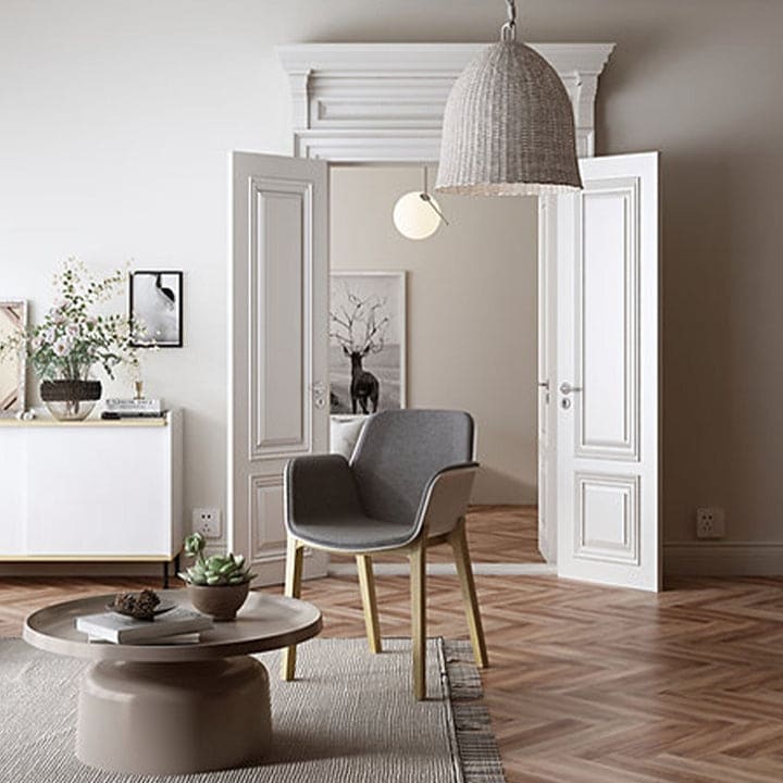 Modern pedestal style coffee table set