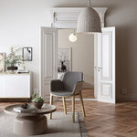 Modern pedestal style coffee table set