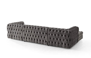 Faraai Velvet U-Shape Chesterfield sofa.