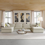 Convertible Modular Sectional Sofa Couch, Modern U Shape Minimalism Sofas Couches with Pillows