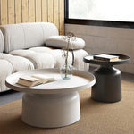 Modern pedestal style coffee table set