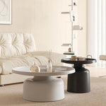 Modern pedestal style coffee table set
