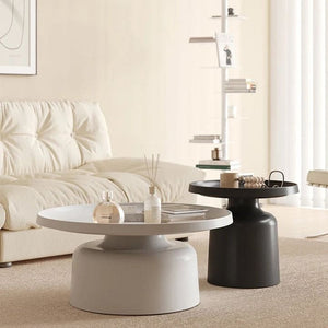Modern pedestal style coffee table set