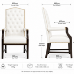 Office Chesterfield Executive chairs Leather-White
