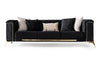 Fio Black Rose 3 Seater Couch - Figure  It Out Furniture