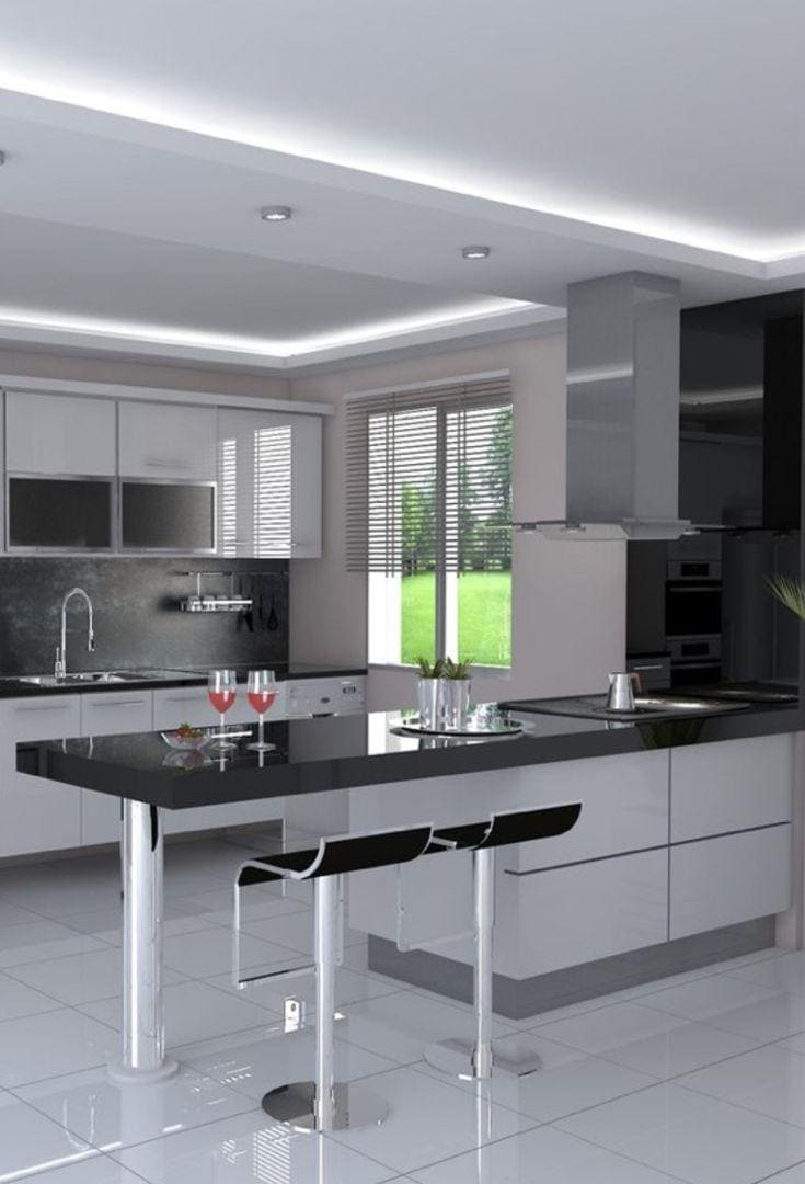 FIO Handleless Gloss White Kitchens - Figure  It Out Furniture