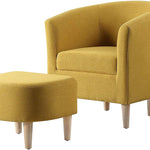 FIO Accent Chair with Ottoman - Figure  It Out Furniture
