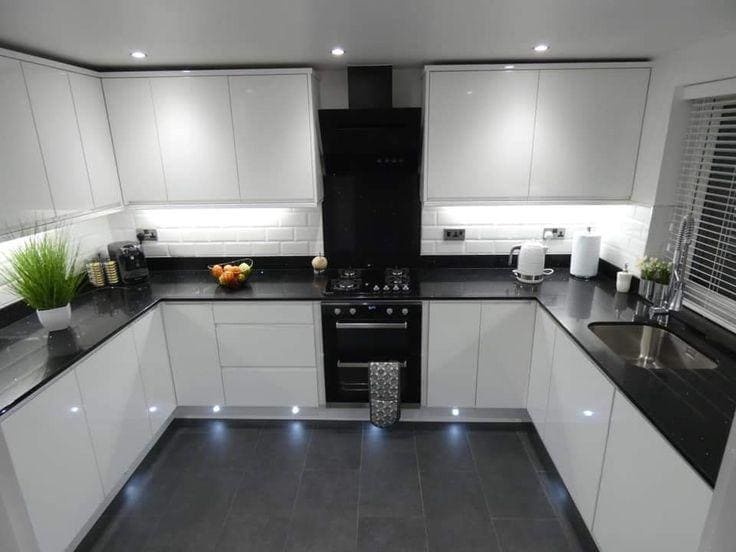 FIO Handleless Gloss White Kitchens - Figure  It Out Furniture