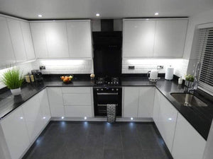 FIO Handleless Gloss White Kitchens - Figure  It Out Furniture