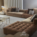 Marco Soft Velvet L Shape Sofa - Figure  It Out Furniture