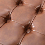 Figure It Out Euro Bonded  Leather  Tufted Cocktail Ottoman - Figure  It Out Furniture