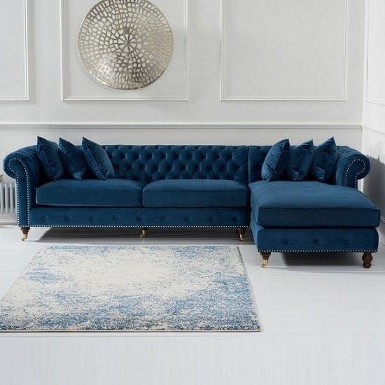 Corner Chaise L shape Chesterfield Sofa - Figure  It Out Furniture