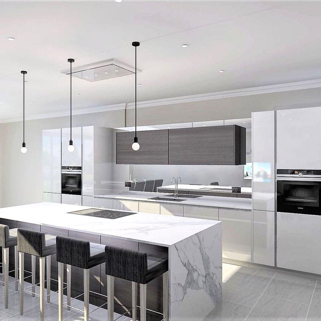 FIO Handleless Gloss White Kitchens - Figure  It Out Furniture