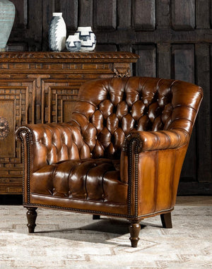 Vintage sales tufted chair
