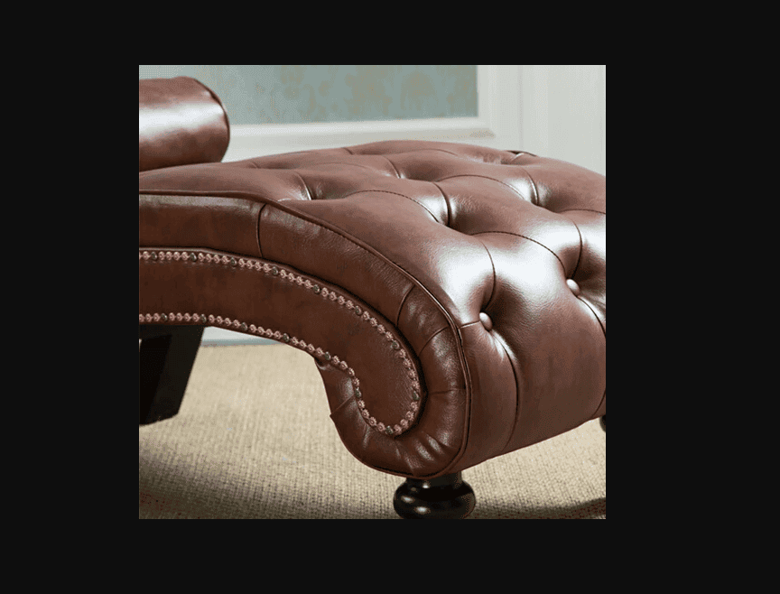 Figure It Out Chaise Sofa Bonded Leather - Figure  It Out Furniture