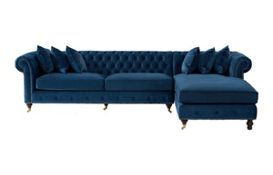 Corner Chaise L shape Chesterfield Sofa - Figure  It Out Furniture