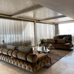 Briaton luxury Chesterfield 4pc sofa cream