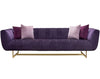 Bozza Venus Cream Velvet Sofa - Figure  It Out Furniture