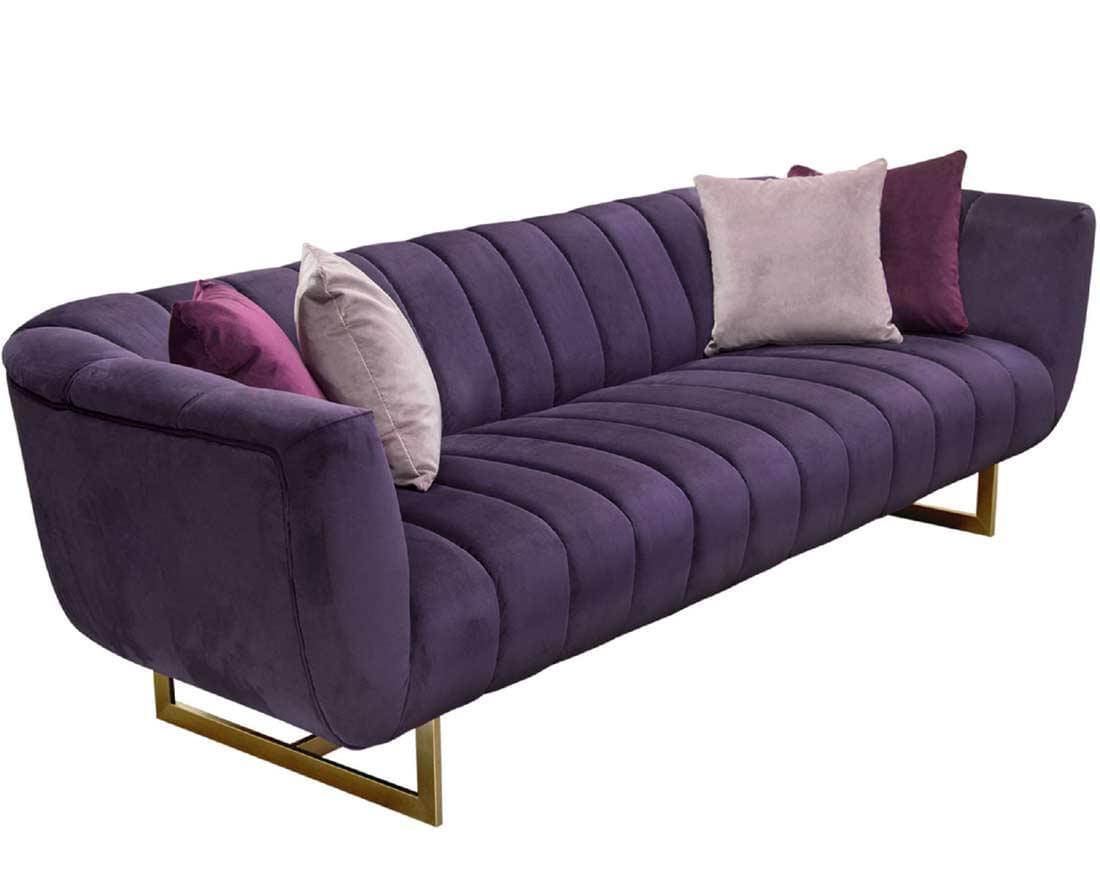 Bozza Venus Cream Velvet Sofa - Figure  It Out Furniture