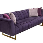 Bozza Venus Cream Velvet Sofa - Figure  It Out Furniture