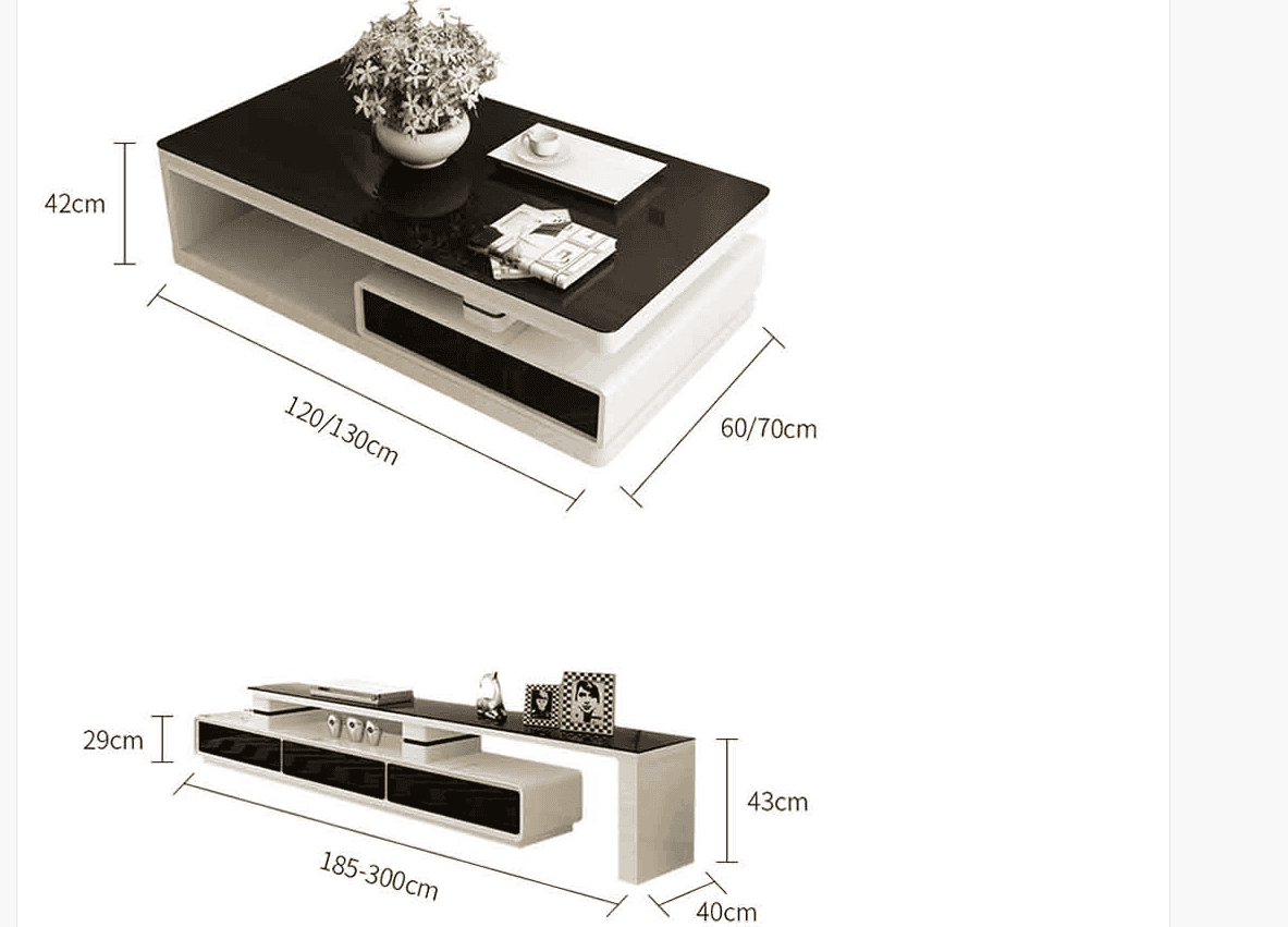 Modern TV Stand and Coffee Table - Figure  It Out Furniture