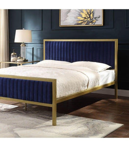 Figure it out  Metal Gold Bed  Base - Double - Figure  It Out Furniture