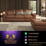 Briatoni Square Arm Faux Leather 6 seater Sofa set - Figure  It Out Furniture